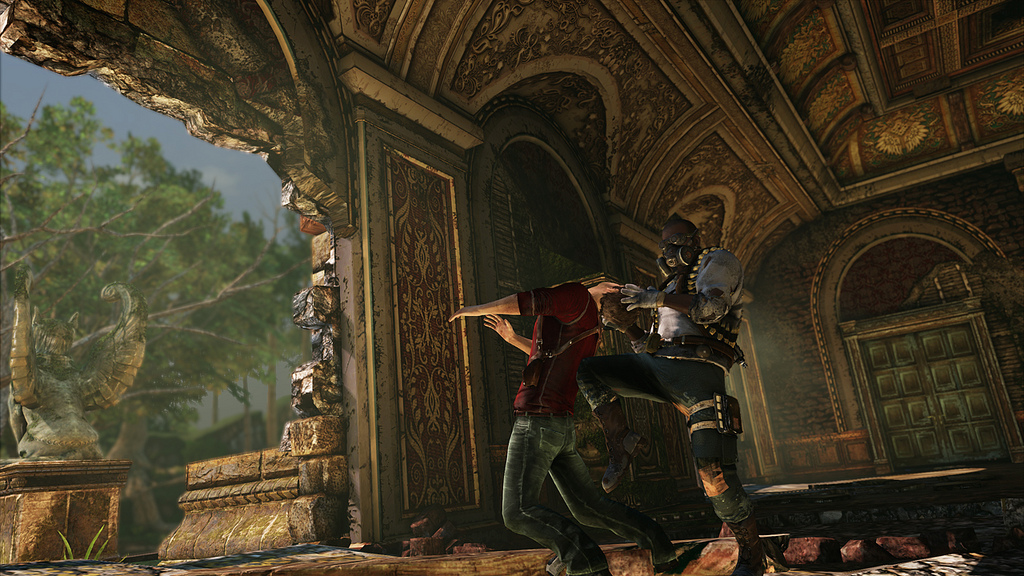 Uncharted 3: Two Tense Looking Screenshots