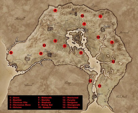 Daedric Shrine The Elder Scrolls Wiki Neoseeker   450px Daedric Shrines Locations 