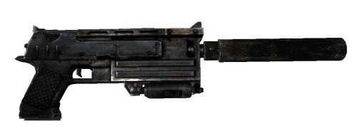 Silenced 10mm Pistol - Fallout Wiki - Neoseeker