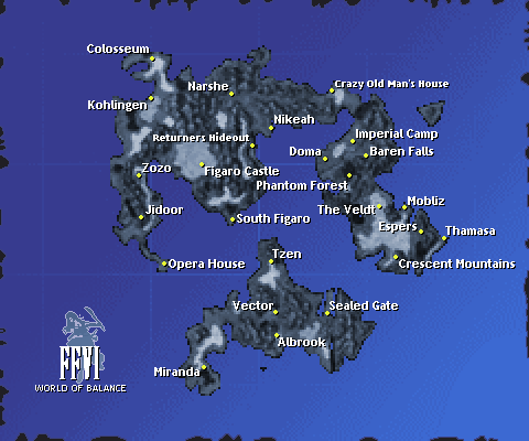 Ff6 World Of Balance Map.