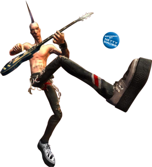 Guitar Hero - Johnny Napalm, Johnny represents the punk gen…