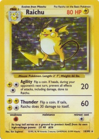 Raichu (Base Set) - Pokémon Wiki - Neoseeker