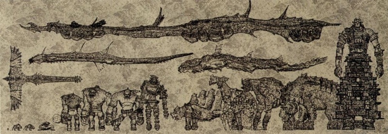 shadow of the colossus colossi size comparison
