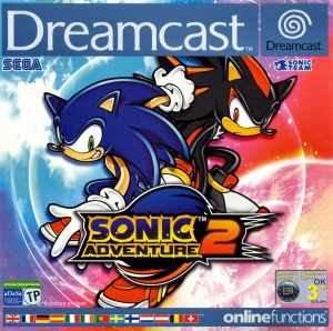 Sonic Adventure 2 SHADOW Dreamcast Arcade Video Game Poster B2 