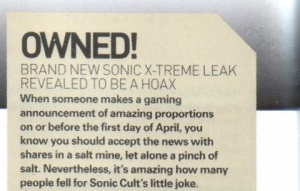 Sonic X-treme - Wikipedia