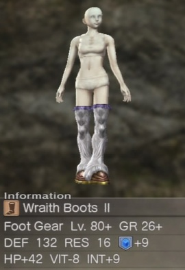 Wraith Boots II - White Knight Chronicles Wiki - Neoseeker